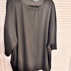 Black Oversized Women's Top